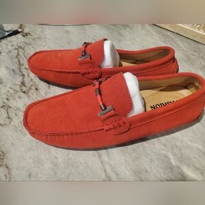 🚨Red Suede Men's Loafers BRAND NEW